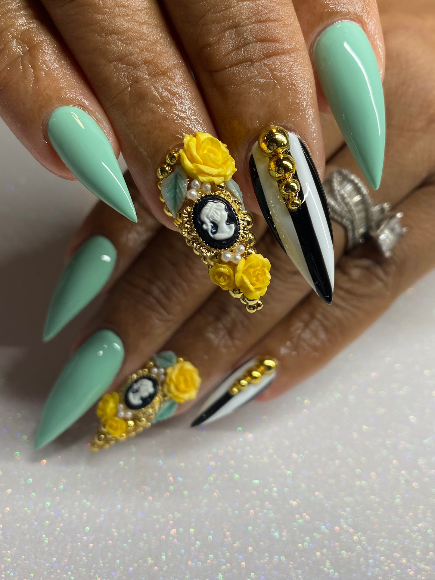 Antique Charm with silhouette