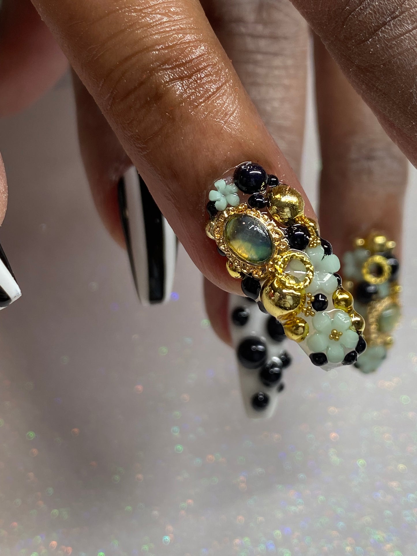 Vintage Green Charms