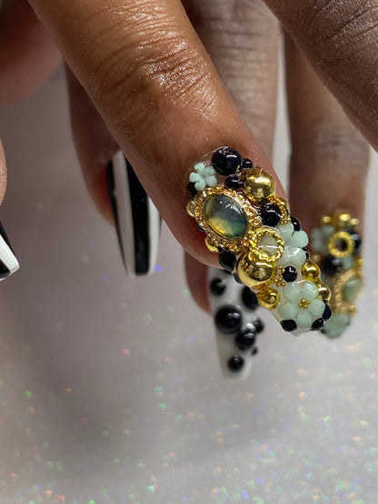 Vintage Green Charms